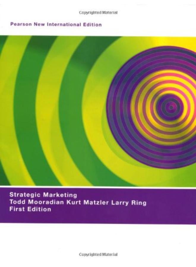 Strategic Marketing: Pearson New International Edition 