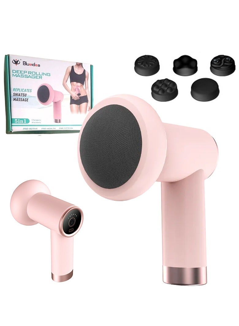 Blueidea بلوايديا 5 في 1 جهاز تدليك عميق لتخفيف الألم واستعادة العضلات - تنشيط العضلات، تحسين الدورة الدموية، الاسترخاء، وتقليل الالتهاب - مثالي لتخفيف ما بعد التمرين - Image 1