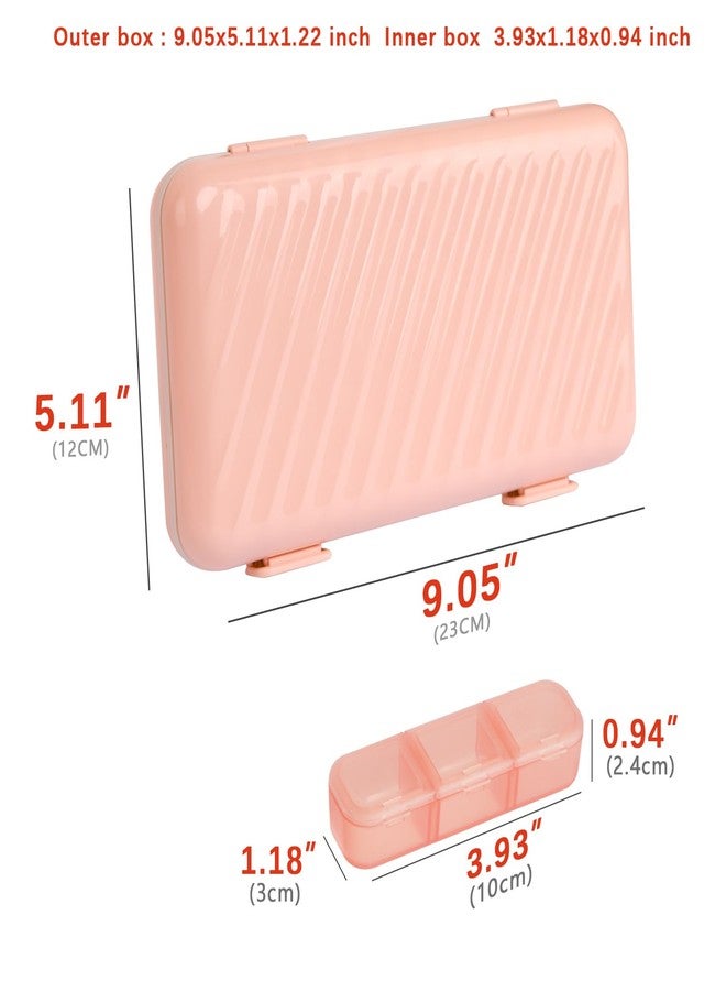 STORICANS Pill Organizer 3 Times a Day Pink, Weekly Pill Case with Labels, Pill Box Medicine Organizer to Hold Vitamins and Medication | IPX7 Waterproof |21 Independent Sealing Rings - Image 4