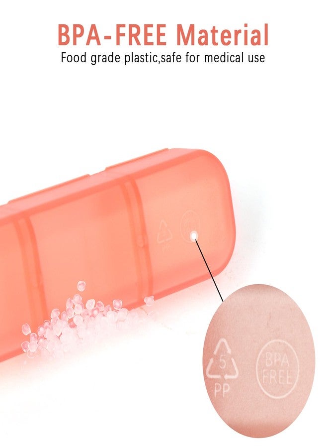 STORICANS Pill Organizer 3 Times a Day Pink, Weekly Pill Case with Labels, Pill Box Medicine Organizer to Hold Vitamins and Medication | IPX7 Waterproof |21 Independent Sealing Rings - Image 5