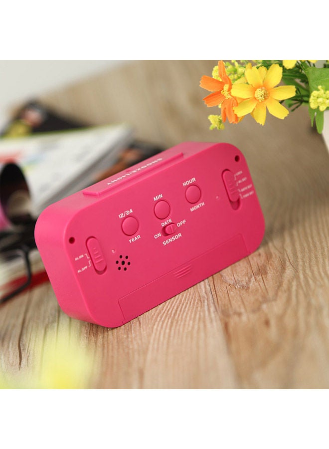 NIBEMINENT Anself LED Digital Alarm Clock Pink - Image 2