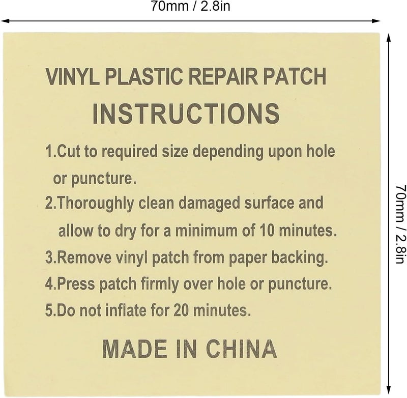 RiToEasysports 100pcs Patch, PVC Water Proof Transparent Self Adhesive Repair Patch for Air Mattress Swimming Ring Inflatable Toy - Image 2