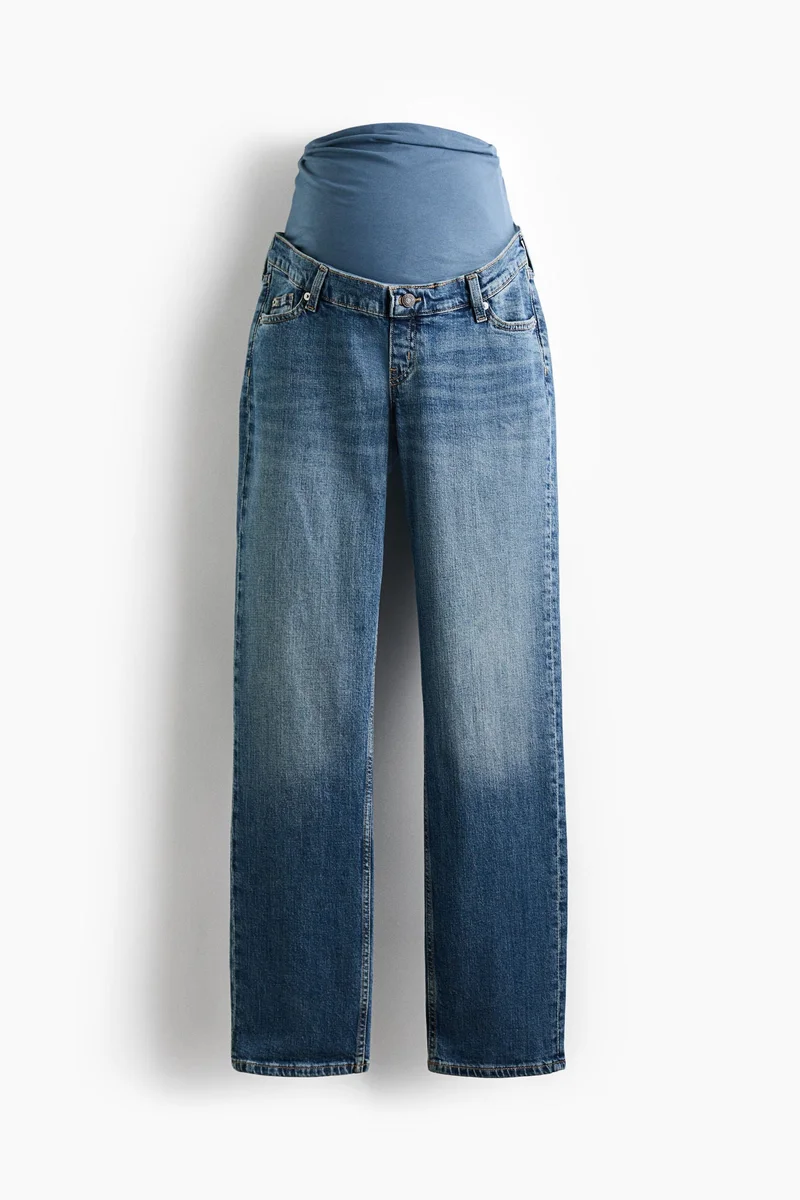 MAMA Slim Straight High Waist Jeans