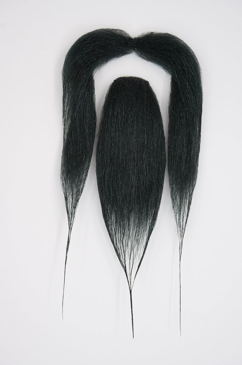 Mustaches Self Adhesive Fake Mustache and Beard, Novelty, Shaolin False Facial Hair, Costume Accessory for Adults Black Color - Image 5
