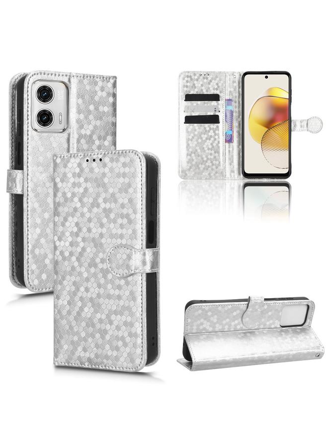 اس-توب جراب لهاتف Motorola Moto G73 5G جراب هاتف جلدي منقوش بنقط العسل - Image 1