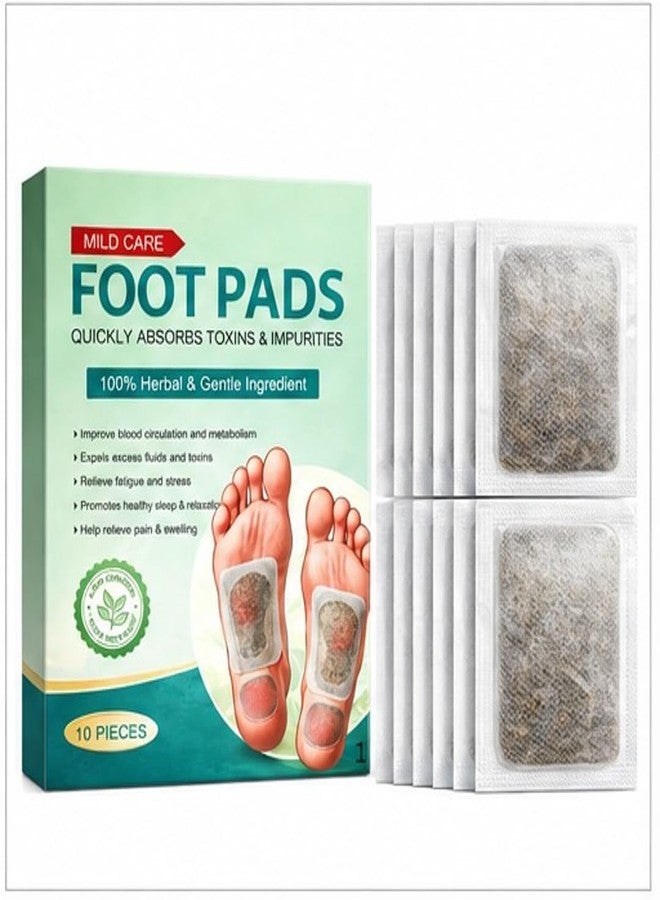 CRAFTARENA Herbal Foot Patches, 10 Pieces - Image 1
