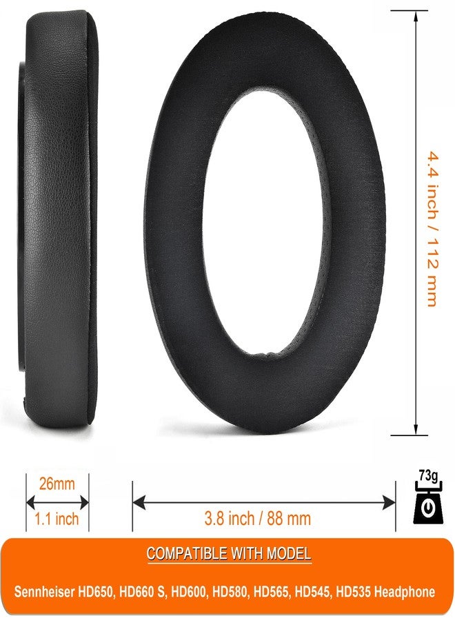 وسادات أذن بديلة من جل التبريد من ديفين، متوافقة مع سماعات سينهايزر HD650، HD660 S، HD600، HD580، HD565، HD545، HD535، مصنوعة من إسفنج عالي الكثافة لعزل الضوضاء - Image 5