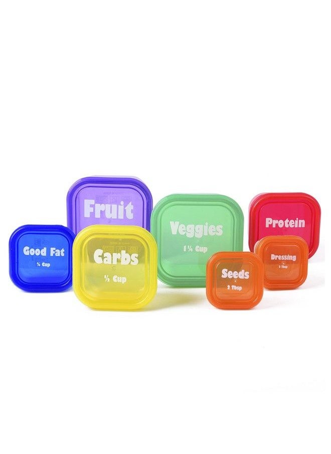 Efficient Nutrition - Portion Control Containers Deluxe Kit (14Piece) With Complete Guide + 21 Day Planner + Recipe Ebook Bpa Free Color Coded Meal Prep System For Diet And Weight Loss - Image 1