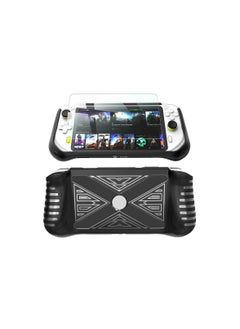 Silicone Cover Case Fit for Logitech G Cloud, Gaming Handheld and Screen Film Protector, Fit for Logitech G Cloud Gaming Accessories (Black)(Contains 1 Film)