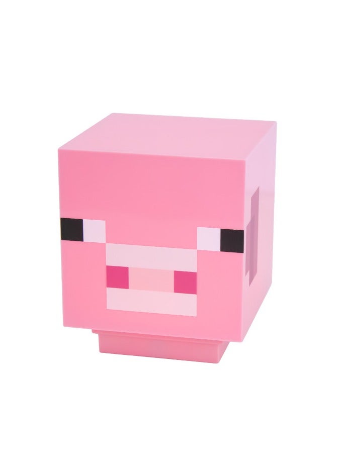 Minecraft Night Light Game Atmosphere Light Pink Pig Night Light USB charging with sound effects - Image 3