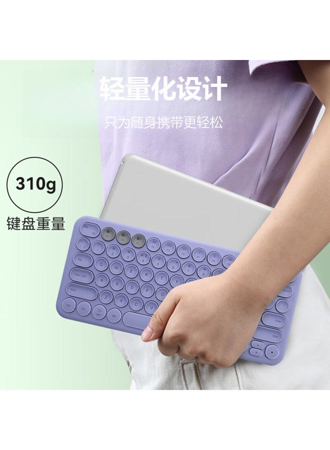 بي.أو.دب لوحة مفاتيح لاسلكية للشحن عبر البلوتوث 78 مفتاح عالمية للهواتف المحمولة والأجهزة اللوحية وأجهزة الكمبيوتر المحمولة مجموعة لوحة مفاتيح وفأرة - Image 3