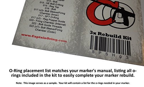 Captain O-Ring 3X Color Coded Oring Rebuild Kit for Smart Parts ION - Image 2