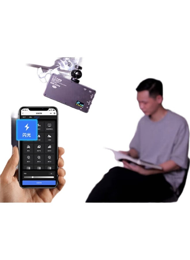 Sidande ضوء ملء سيداندي X2049S+ للتصوير الفوتوغرافي LED ملون RGB، كاميرا تصوير فيديو، إضاءة محمولة قابلة للتعديل، كاميرا DSLR، عمر بطارية طويل - Image 1