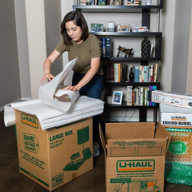 WAUPPY 70 Sheets Newsprint Packing Paper Sheets for Moving, Shipping, Box Filler, Wrapping and Protecting Fragile Items 1.8 Lbs (26” x 15”) - Image 5