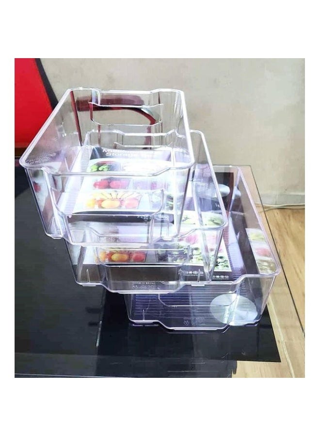 منظم الثلاجة الشفاف لإطلالة عصرية ومرتبة - Image 2