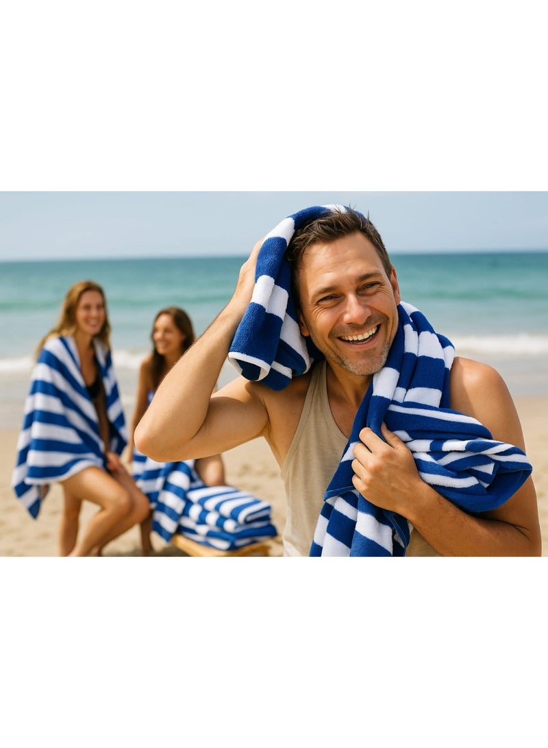 Rakzai Luxe Beach Towels – Pack of 2, Oversized 70x140 cm – Ultra Soft, Sand-Free & Quick Dry – Perfect for Beach & Pool - Image 2