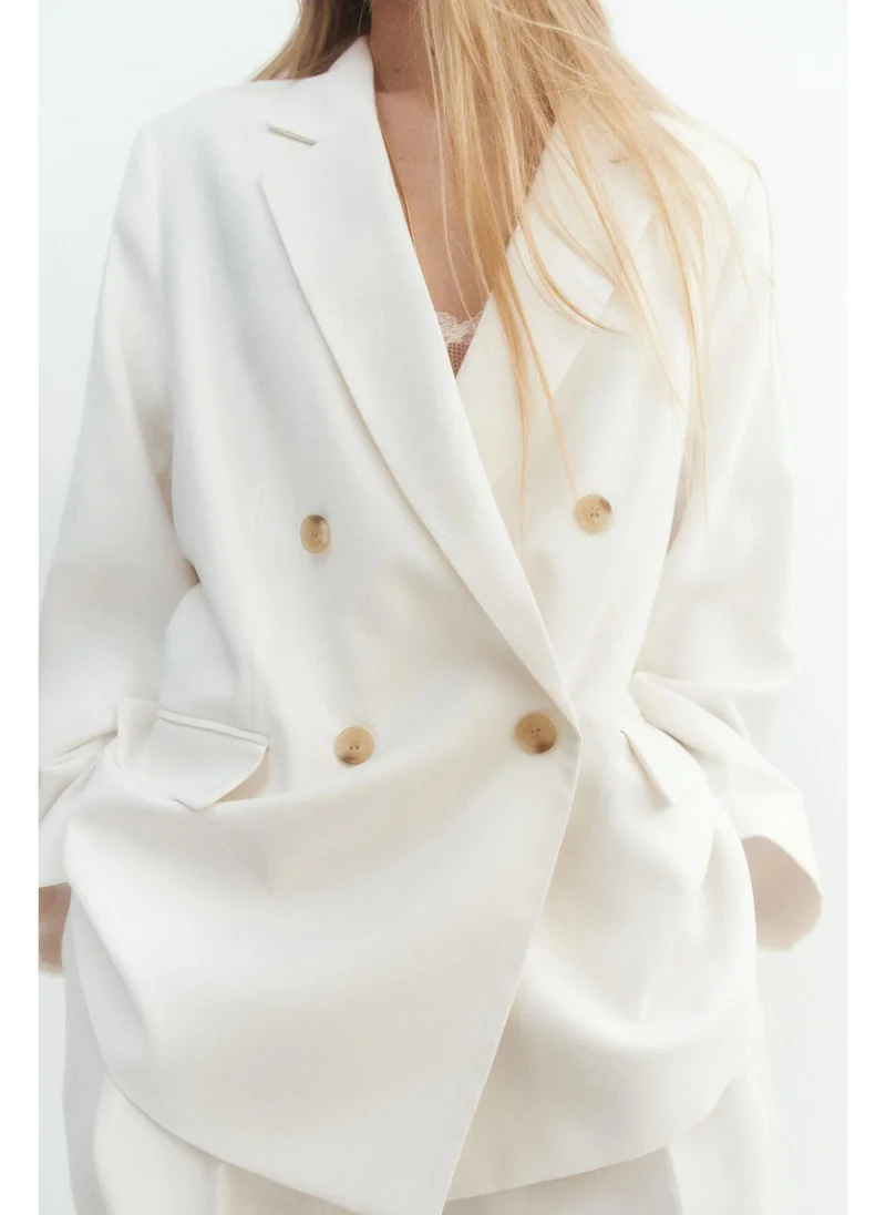 اتش اند ام Double-breasted blazer