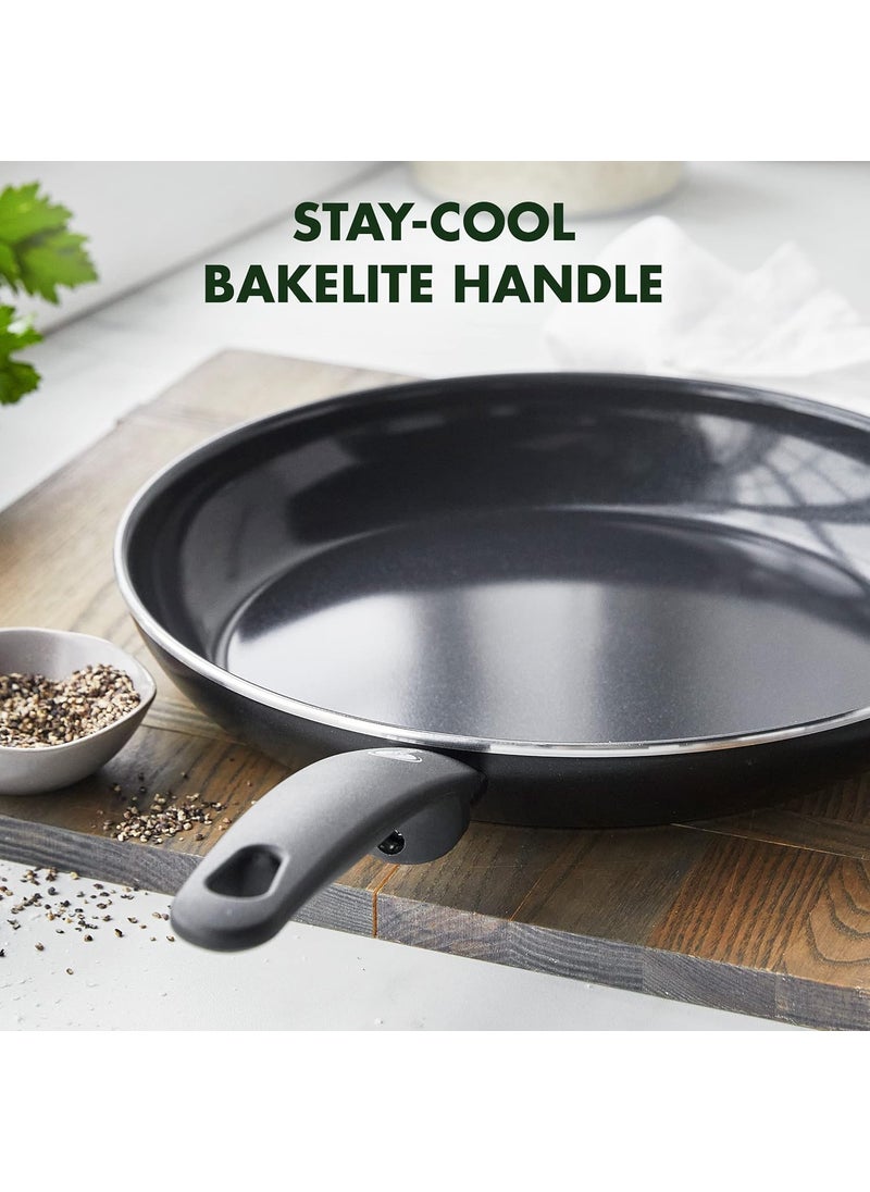 Greenpan GreenPan Cambridge Healthy Ceramic Nonstick Induction Aluminum Open Frying pan - Black (30 CM)  - Image 5