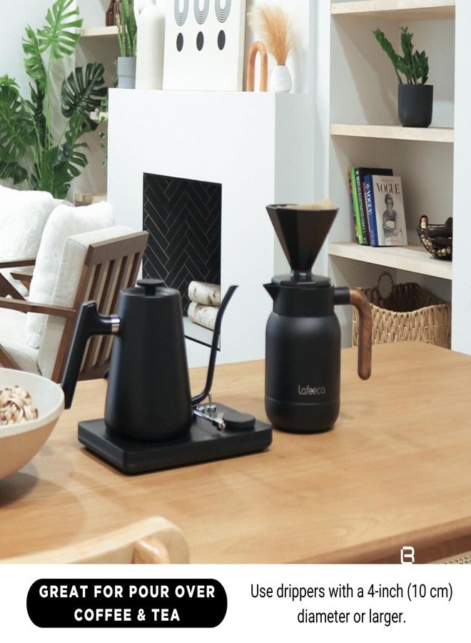 LAFEECA Aura Thermal Coffee Carafe Tea Pot for Keeping Hot & Iced Cold - Vacuum Insulated - Water Pitcher - Beverage Dispenser - Leakproof Cool touch handle - BPA Free - 1 Liter - Stainess - Image 5