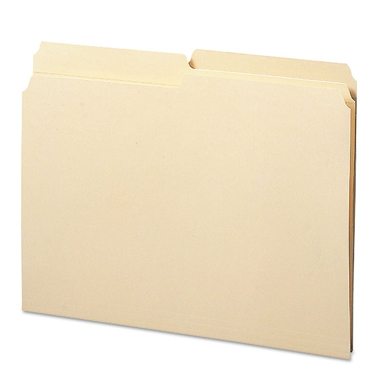 Smead File Folder Reinforced 12Cut Tab Assorted Positions Letter Size Manila 100 per Box 10326