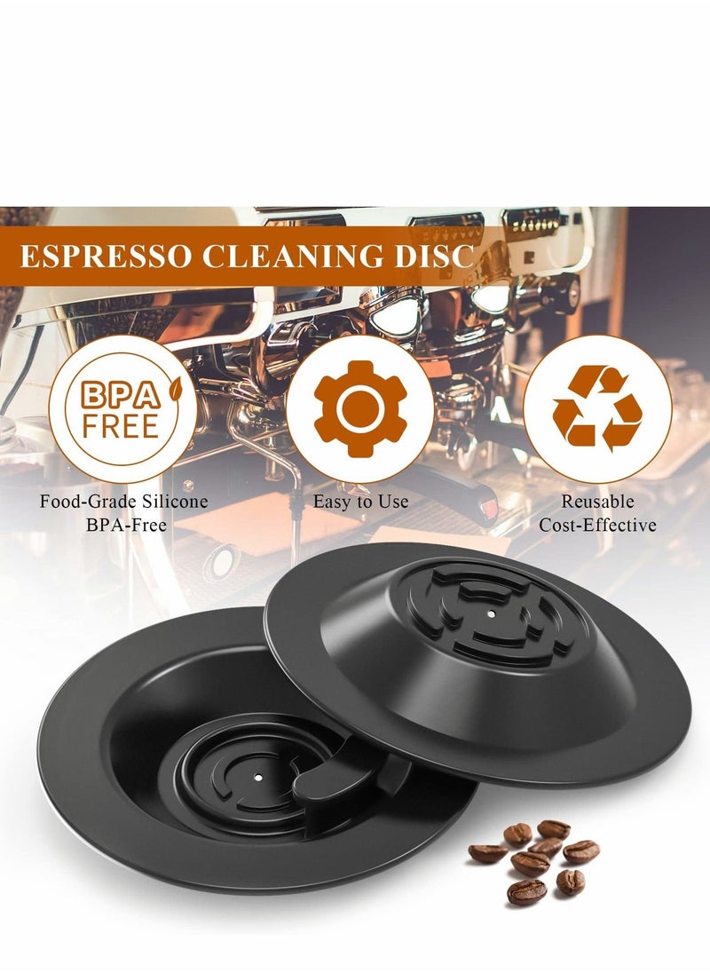 Espresso Cleaning Disc for Select Breville Machines, 2Pcs 54mm Backflush Makers Comparable to Part BES870XL/11.2 Rubber Disks - Image 2