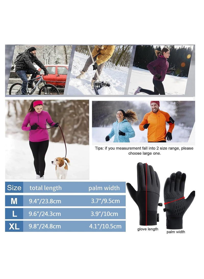 KASTWAVE - Winter Thermal Gloves, Touchscreen Compatible, Thermal, Windproof, and Anti-Slip, Perfect for Cycling, Running, and Driving, Men & Women’s Cold Weather Gear - Image 1