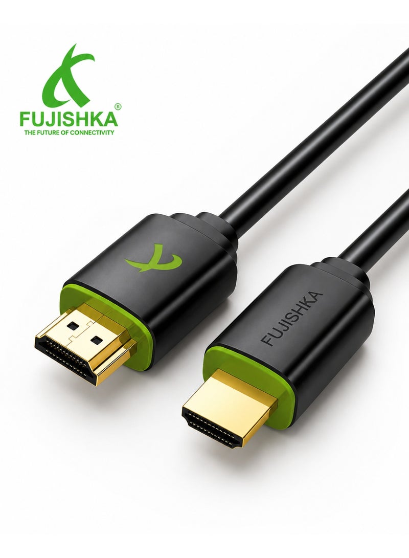 FUJISHKA High-Speed HDMI Cable 1.5M Full HD 1080P Gold-Plated for TV PS4 Xbox - Image 1