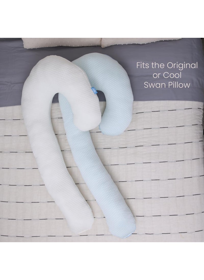 Contour Contour Swan Pillowcase  White 1 Pack  - Image 4