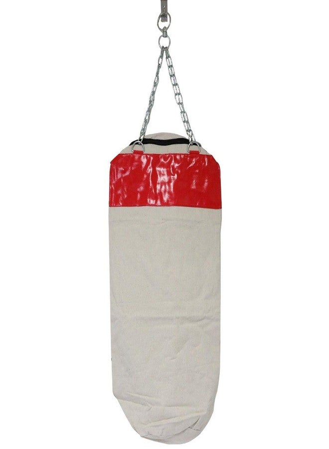 Last Punch Heavy Duty Canvas Boxing Punching Bag with Chains - Empty