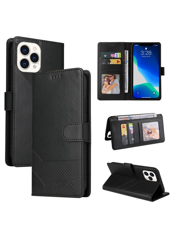 The Bros Case For iPhone 13 Pro Skin Feel Magnetic Leather Phone Case