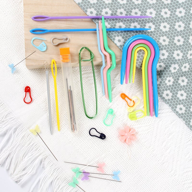 Selling Blunt Head Big Eye Curved Needle Hand Sewing Needle Elbow Needle Sweater Sewing Needle Diy Knitting Tool Combination - Image 4