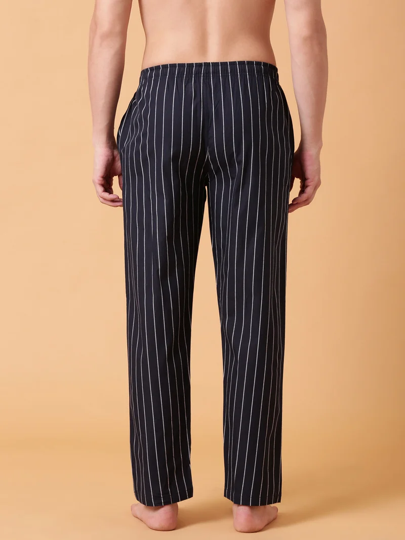 Joven Midnight Navy JOVEN Men Checked Cotton Lounge Pant  | Best Price UAE