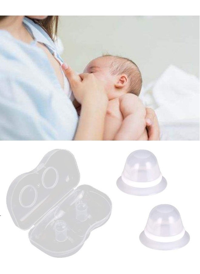 Finever CareforYou 2Pair Corrector for Flat Inverted Silicone with Clear Case - Image 3