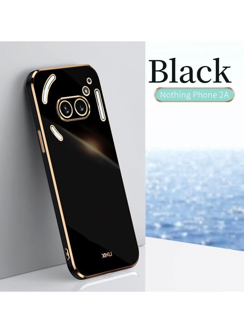 Xinli Mobile Phone Case for Nothing Phone 2a Luxury Plating Soft Back Cover Raised Full Camera Protection - Image 1