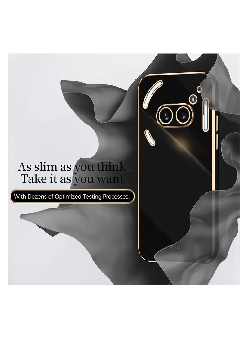 Xinli Mobile Phone Case for Nothing Phone 2a Luxury Plating Soft Back Cover Raised Full Camera Protection - Image 2
