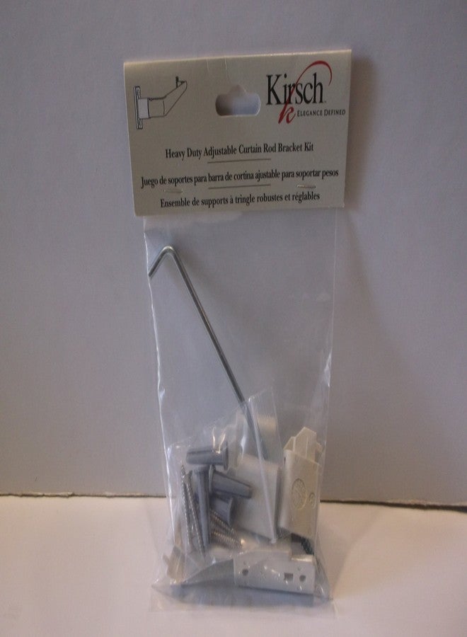 Kirsch Heavy Duty Adjustable Curtain Rod Bracket Kit - Image 1