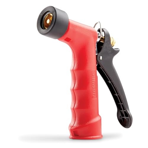 Gilmour Medium Duty Garden Hose Nozzle with Insulated Grip, Hot Water Hose Nozzle for Watering and Cleaning - Image 1