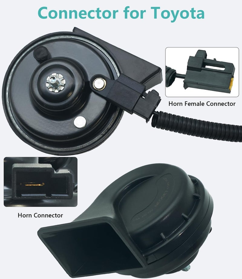 NEOGET Car Horn Upgrade Kit with 1 to 2 Connector Converter for Toyota Corolla - Image 4