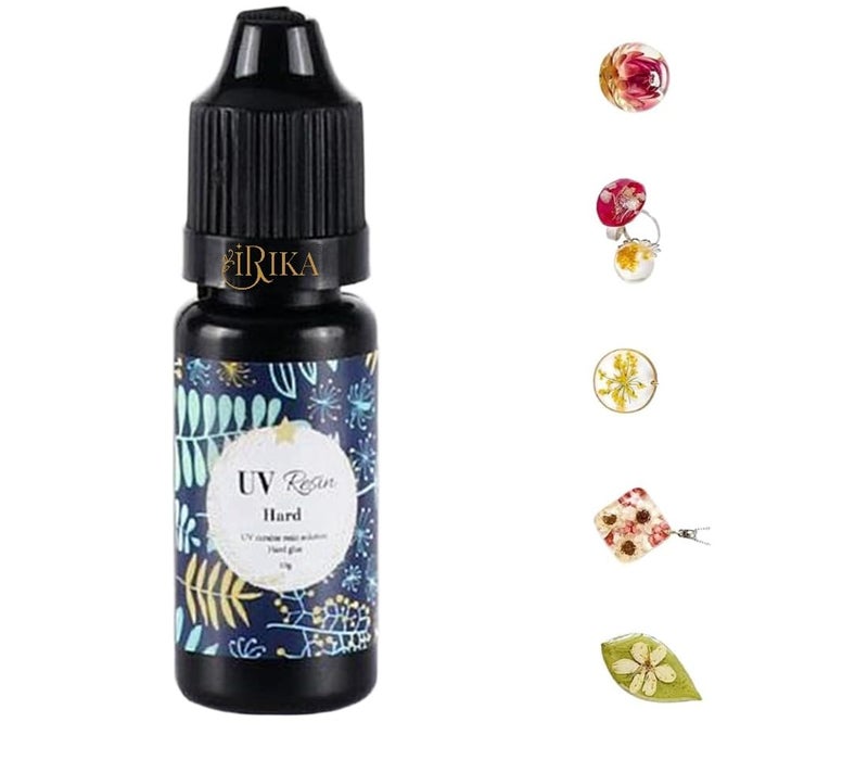 IRIKA 10g UV Resin for Resin Art Craft NonToxic QuickCuring Crystal Clear Resin for Jewelry DIY Projects  - Image 1
