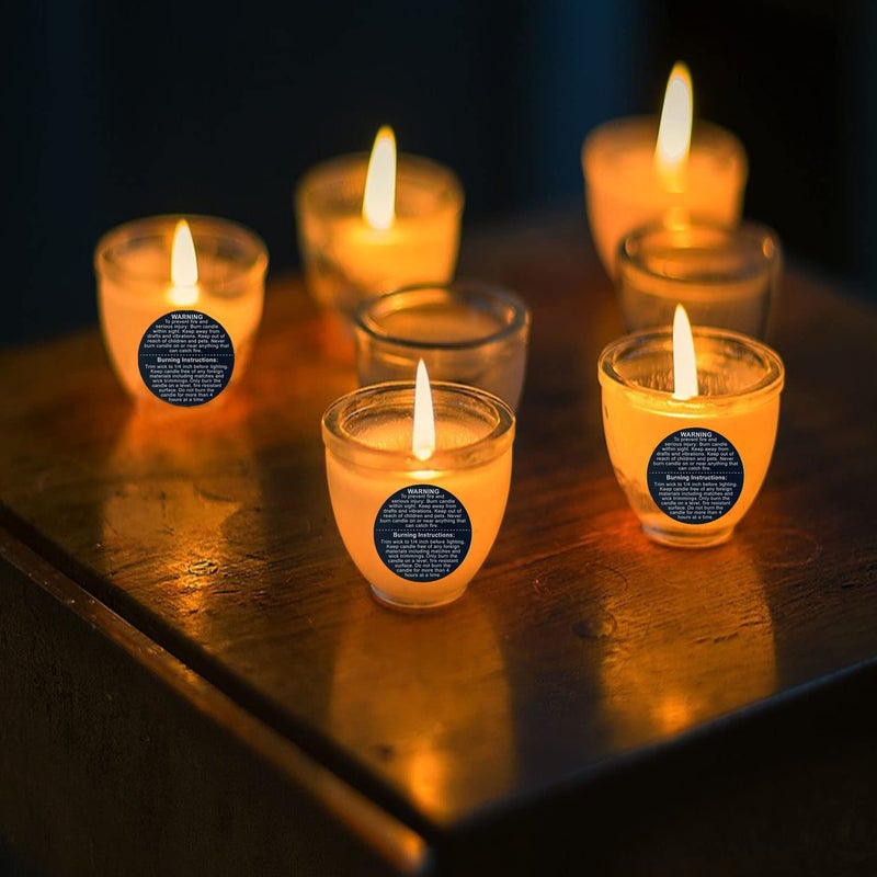 Vshinic 1000 PCS Black Candle Safety Stickers, 1.5 inch Round, Waterproof, Modern Style, Candle Warning Labels - Image 2