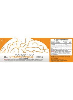 Nootropics Depot Ltheanine Capsules 200Mg (90 Count); Promotes Relaxation; Supports Healthy Stress Levels + Sleep Cycles; Promotes Cognitive Function + Focus; Amino Acid Supplement  - Image 3