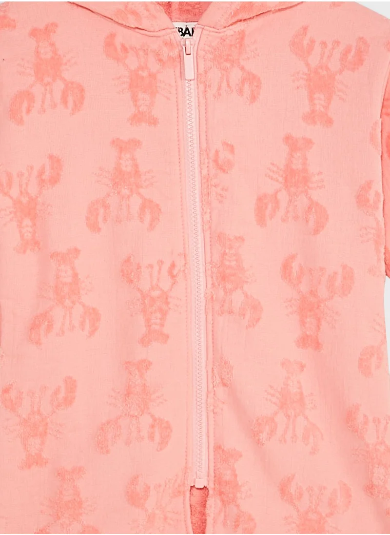 Cotton On BABY ZIP THROUGH HOODED TOWEL
