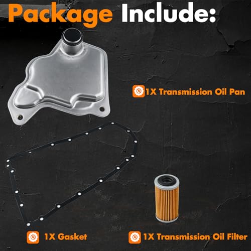 MEMOEO RE0F10D CVT Transmission Filter Oil Pan Gasket Kit 31728-28X0A Compatible with Nissan Altima NV200 Rogue Qashqai QX50 2.0L 2.5L - Image 3