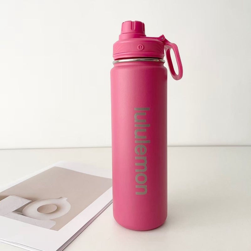 Double Wall Stainless Steel Vacuum Insulated Sports Water Bottle with Straw Lid, 24h Cold Retention, Large Capacity