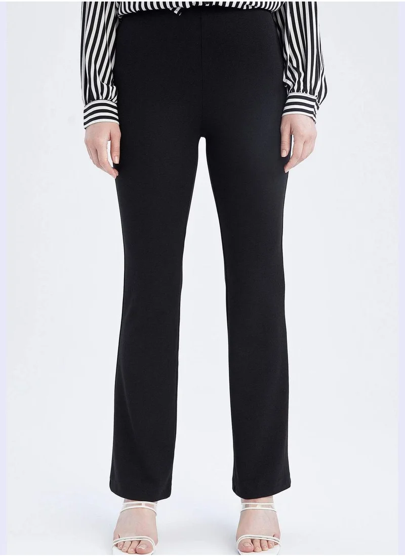 DeFacto Woman Flare Fit Knitted Trousers