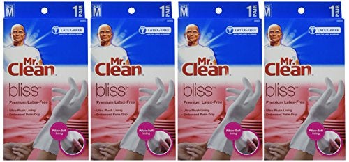 Mr Clean Mr. Clean 243033 Bliss Premium 1-pair Latex-free Gloves, Medium (4 Pack) - Image 3