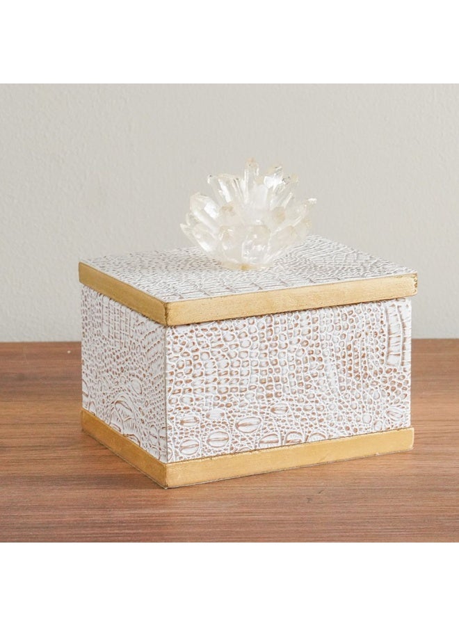 DANUBE HOME Serengeti Jewelry Box Jewelry Box Organizer for Women Girls Jewelry Storage Holder for Necklace Bracelets Rings Jewelry Gift Boxes Gold 14.5X10.7X15.5Cm  - Image 1