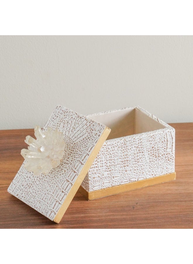 DANUBE HOME Serengeti Jewelry Box Jewelry Box Organizer for Women Girls Jewelry Storage Holder for Necklace Bracelets Rings Jewelry Gift Boxes Gold 14.5X10.7X15.5Cm  - Image 2