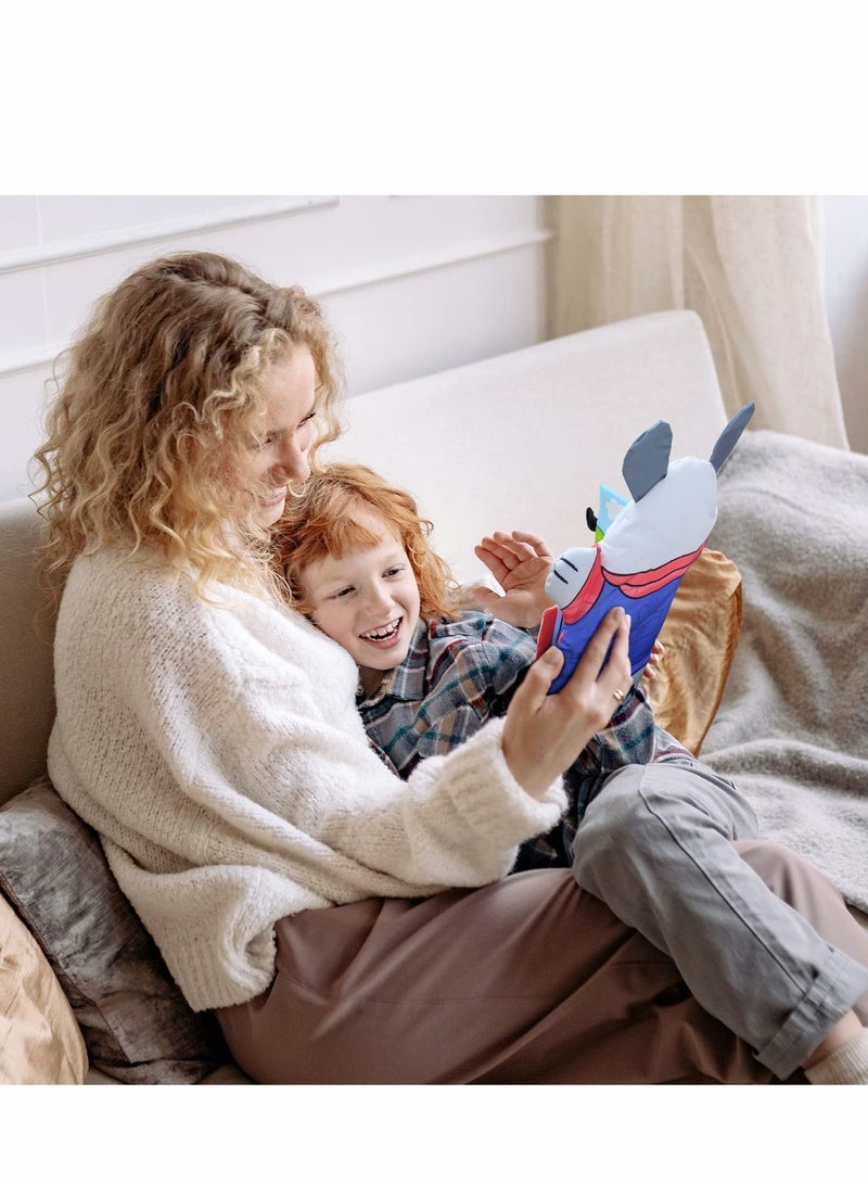 Baby Book Toys, Soft Books 6-12 Months, Touch and Feel Crinkle Cloth for Infants Toddler, Early Development Sensory Stroller Crib Toys Boy Girl (Farm Puppet)