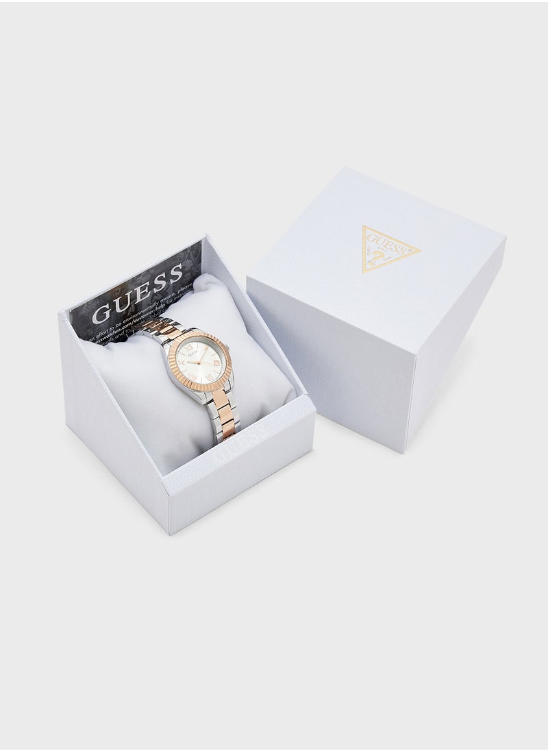 GUESS - Mini Luna Steel Strap Analog Watch - Image 1